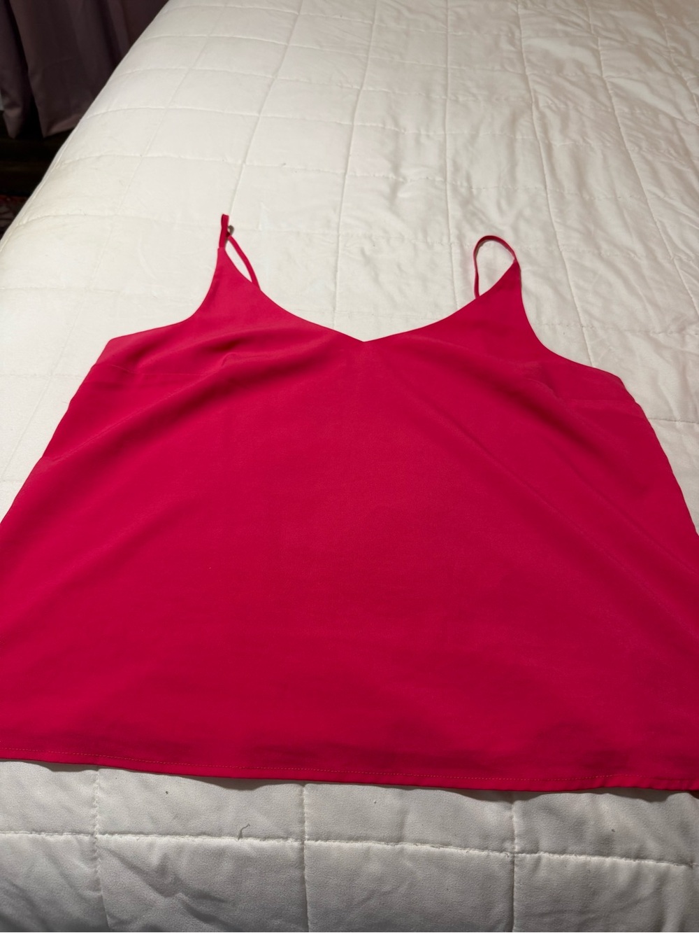Banana Republic Bright Pink V-Neck Spaghetti Strap Camisole